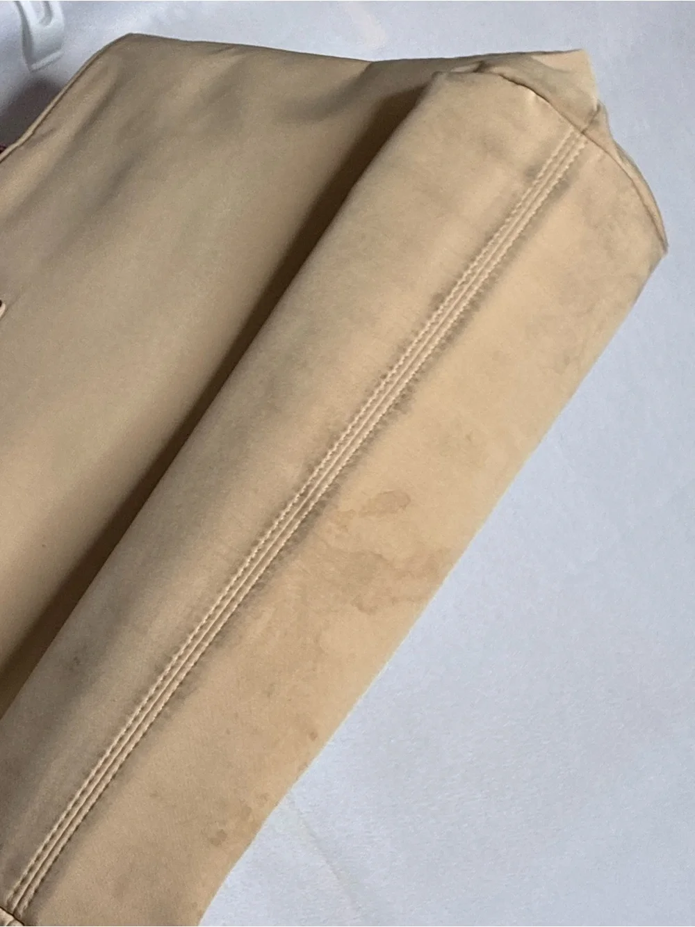 Vintage Lauren Ralph Lauren Beige and Brown Tote Bag with Gold Accent